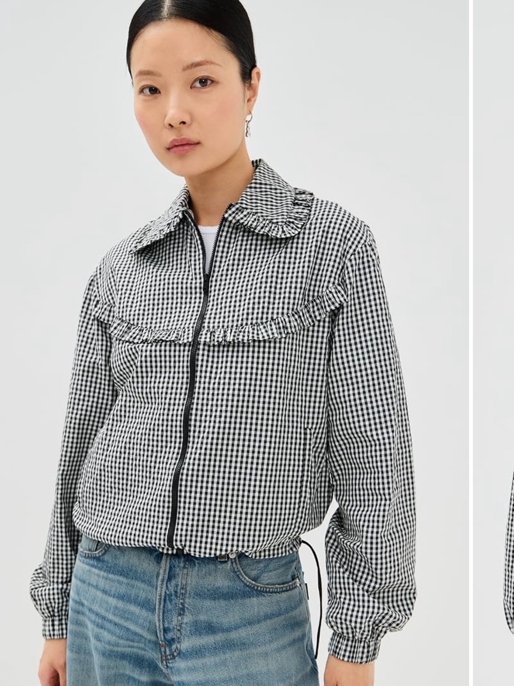 Tanner Fletcher Archie Ruffle Trim Track Jacket